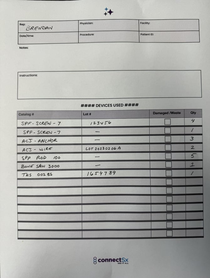 Billsheet JPeg example